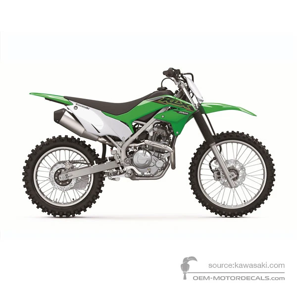 Naklejki do Kawasaki KLX230R 2021 - Zielony • Kawasaki Naklejki OEM