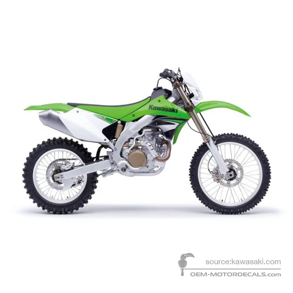 Decals for Kawasaki KLX450R 2008 - Green • Kawasaki OEM Decals