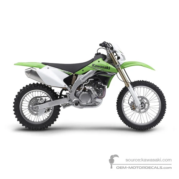 Decals for Kawasaki KLX450R 2009 - Green • Kawasaki OEM Decals