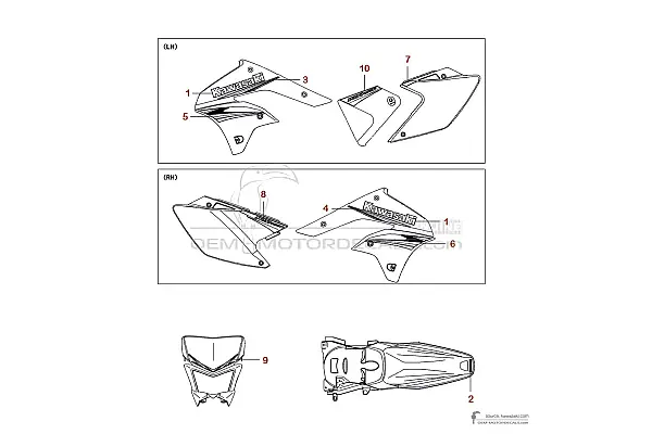 Kawasaki KLX450R 2009 - Grün