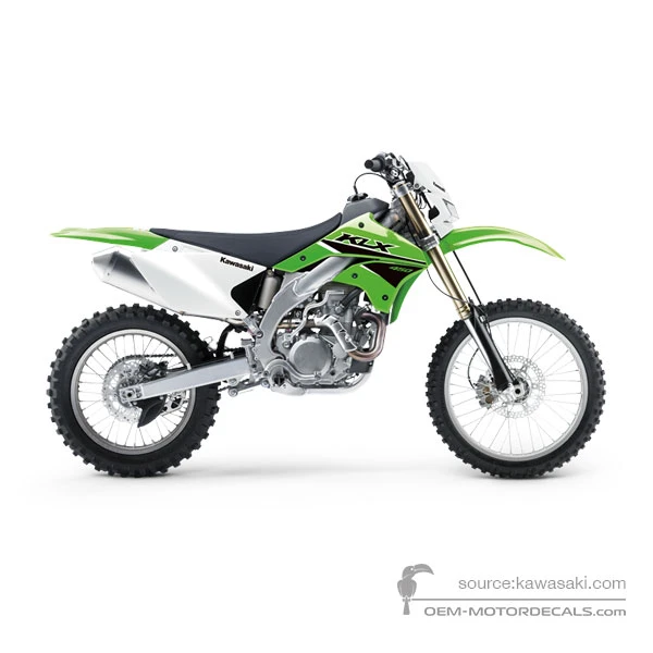 Naklejki do Kawasaki KLX450R 2023 - Zielony • Kawasaki Naklejki OEM