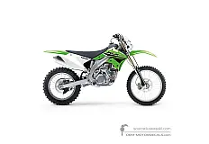 Autocollants pour Kawasaki KLX450R 2024 - Vert • Kawasaki Autocollants OEM