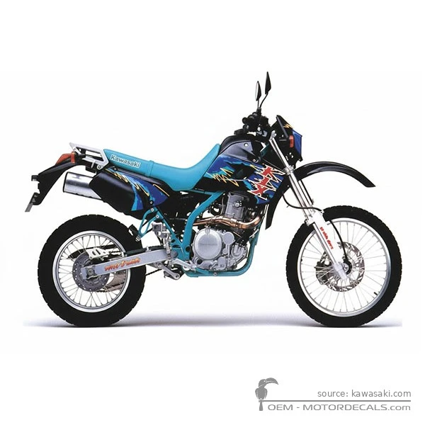 Pegatinas para Kawasaki KLX650 1993 • Kawasaki Pegatinas OEM