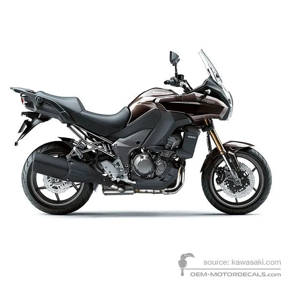 Naklejki do Kawasaki KLZ1000 VERSYS 2012 - Szary • Kawasaki Naklejki OEM
