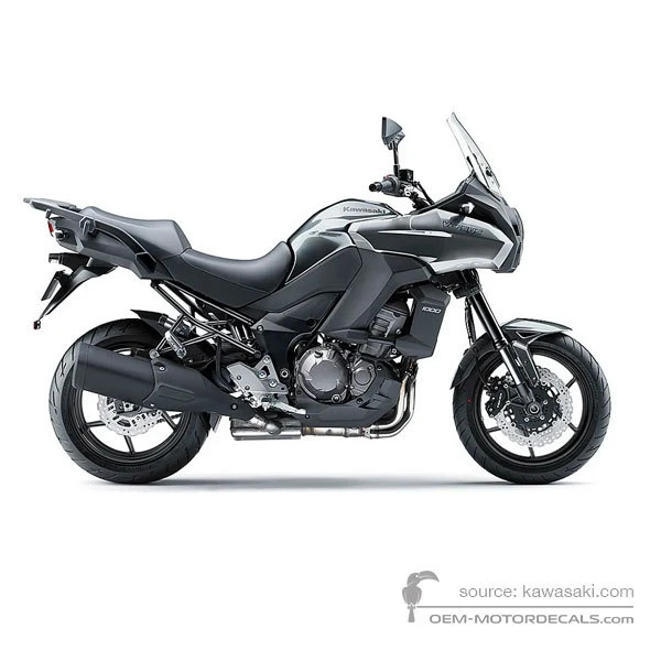 Decals for Kawasaki KLZ1000 VERSYS 2013 - Gray • Kawasaki OEM Decals
