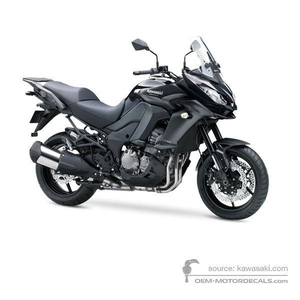 Adesivi per Kawasaki KLZ1000 VERSYS 2015 - Nero • Kawasaki Adesivi OEM