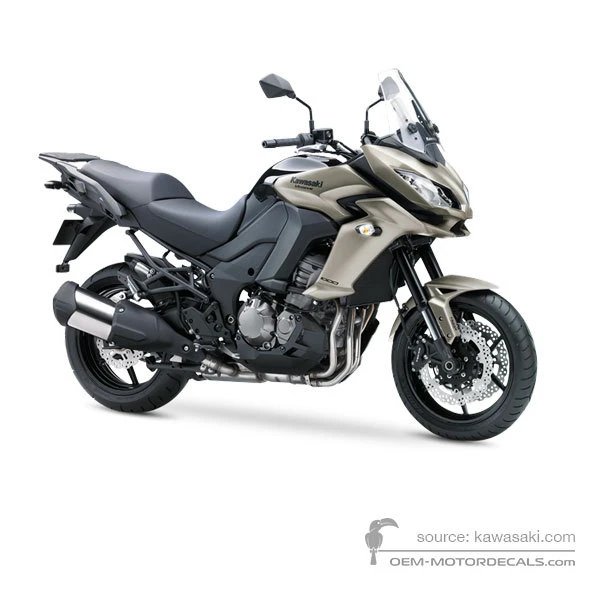 Decals for Kawasaki KLZ1000 VERSYS 2016 - Titanium • Kawasaki OEM Decals
