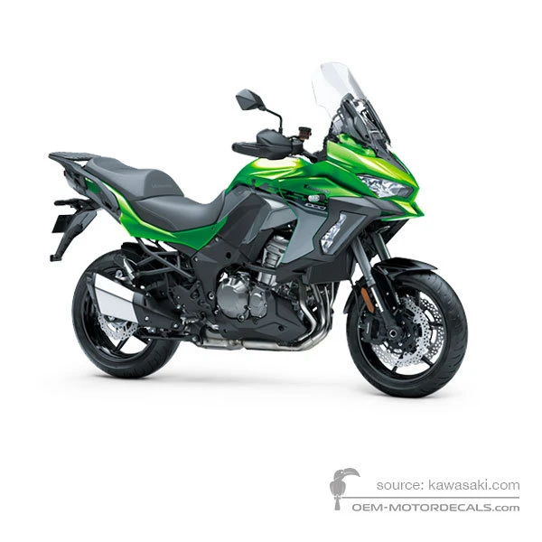 Adesivi per Kawasaki KLZ1000 VERSYS 2019 - Verde • Kawasaki Adesivi OEM
