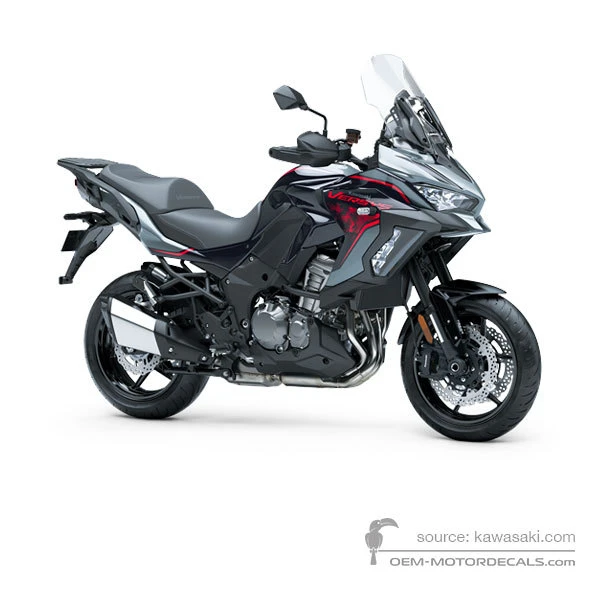 Adesivi per Kawasaki KLZ1000S VERSYS 2021 - Nero • Kawasaki Adesivi OEM