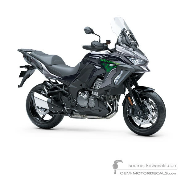 Naklejki do Kawasaki KLZ1000S VERSYS 2022 - Szary • Kawasaki Naklejki OEM