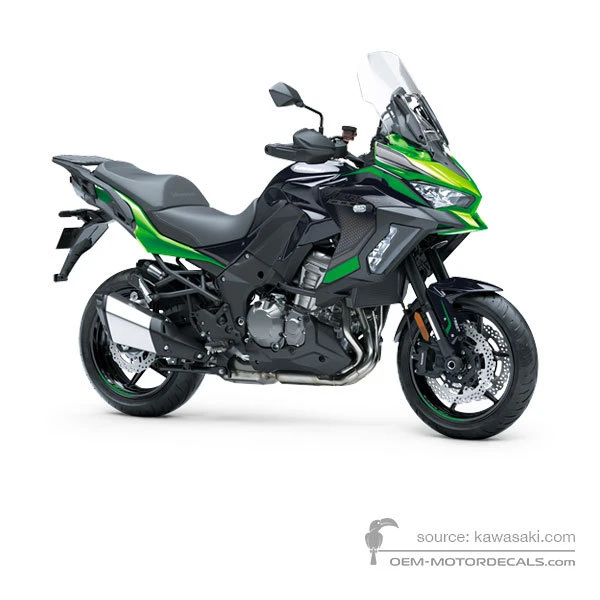 Naklejki do Kawasaki KLZ1000S VERSYS 2023 - Zielony • Kawasaki Naklejki OEM