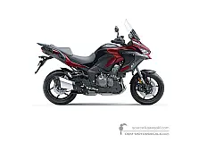 Aufkleber für Kawasaki KLZ1000SE VERSYS 2023 - Schwarz Rot • Kawasaki OEM-Aufkleber