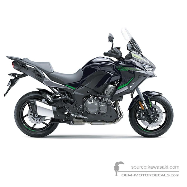 Adesivi per Kawasaki KLZ1000S VERSYS 2024 - Nero • Kawasaki Adesivi OEM