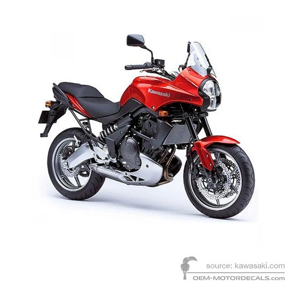 Adesivi per Kawasaki KLE650 VERSYS 2007 - Arancione • Kawasaki Adesivi OEM