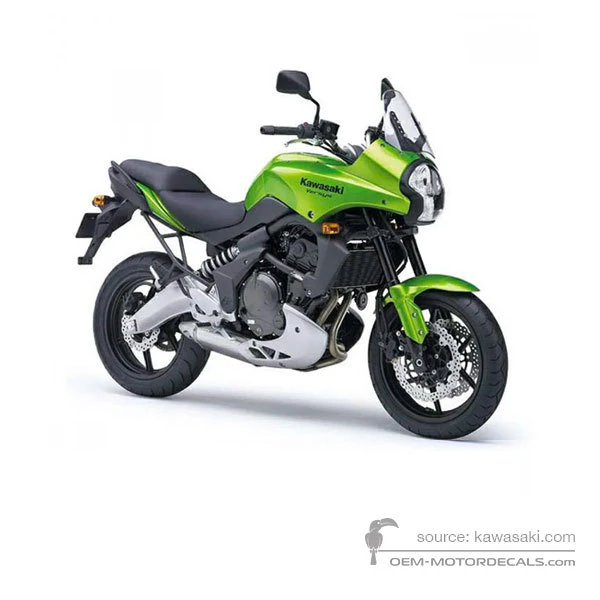 Adesivi per Kawasaki KLE650 VERSYS 2008 - Verde • Kawasaki Adesivi OEM