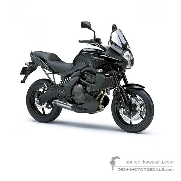 Adesivi per Kawasaki KLE650 VERSYS 2009 - Nero • Kawasaki Adesivi OEM