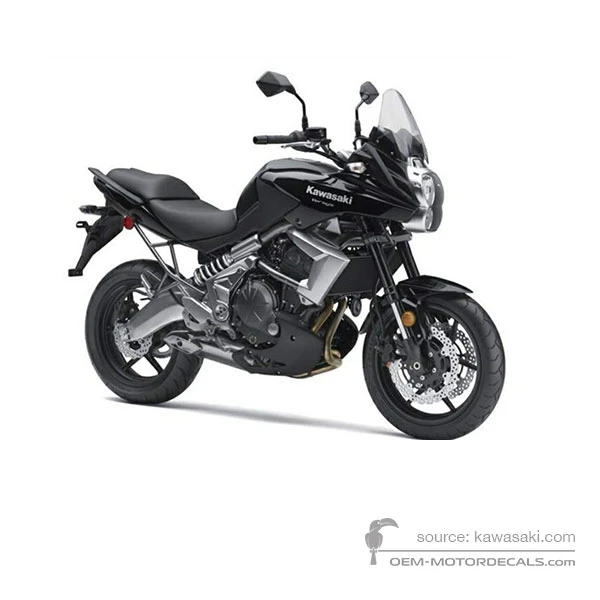 Autocollants pour Kawasaki KLE650 VERSYS 2011 - Noir • Kawasaki Autocollants OEM