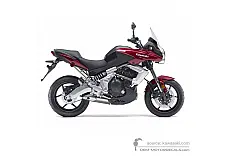 Autocollants pour Kawasaki KLE650 VERSYS 2011 - Rouge • Kawasaki Autocollants OEM