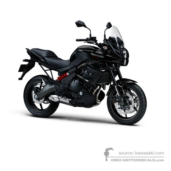 Naklejki do Kawasaki KLE650 VERSYS 2014 - Czarny • Kawasaki Naklejki OEM