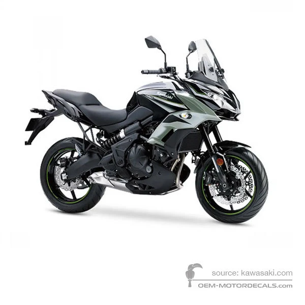 Decals for Kawasaki KLE650 VERSYS 2019 - Black • Kawasaki OEM Decals