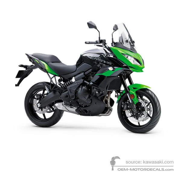 Autocollants pour Kawasaki KLE650 VERSYS 2021 - Vert • Kawasaki Autocollants OEM