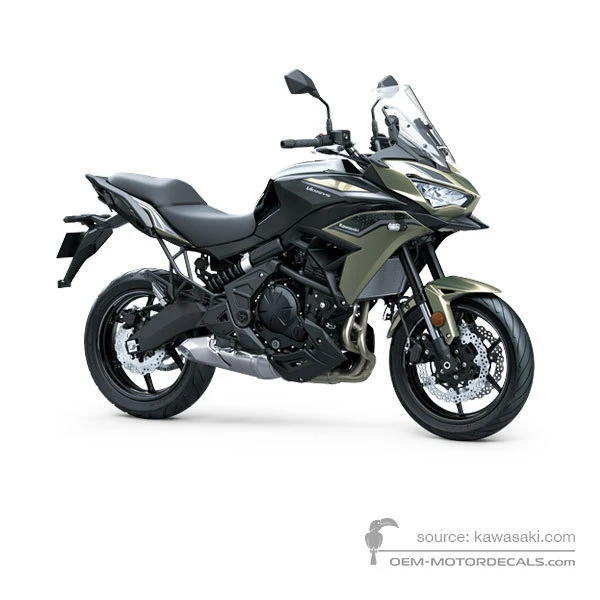 Autocollants pour Kawasaki KLE650 VERSYS 2023 - Noir • Kawasaki Autocollants OEM