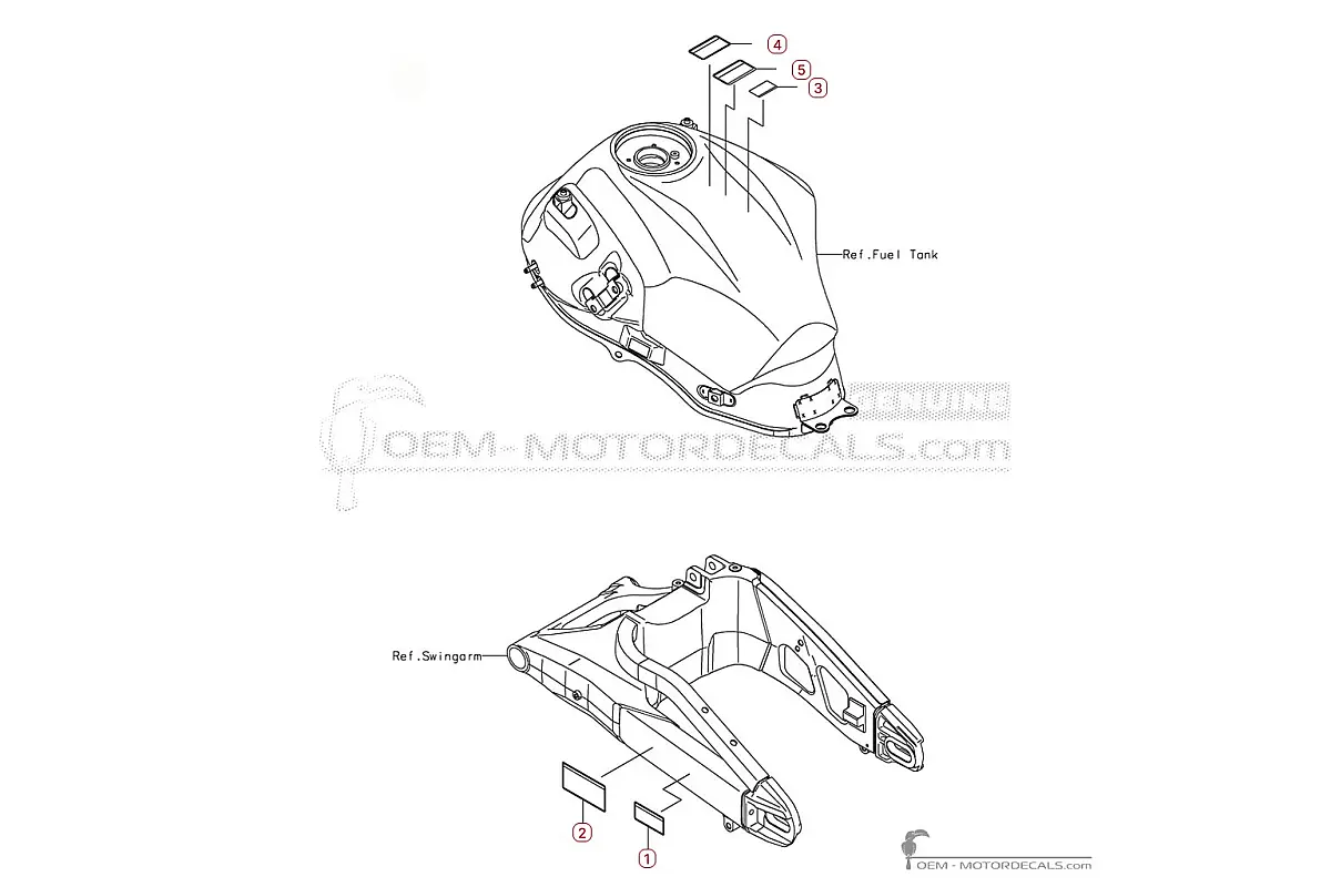 Decals for Caution labels • Kawasaki OEM Decals