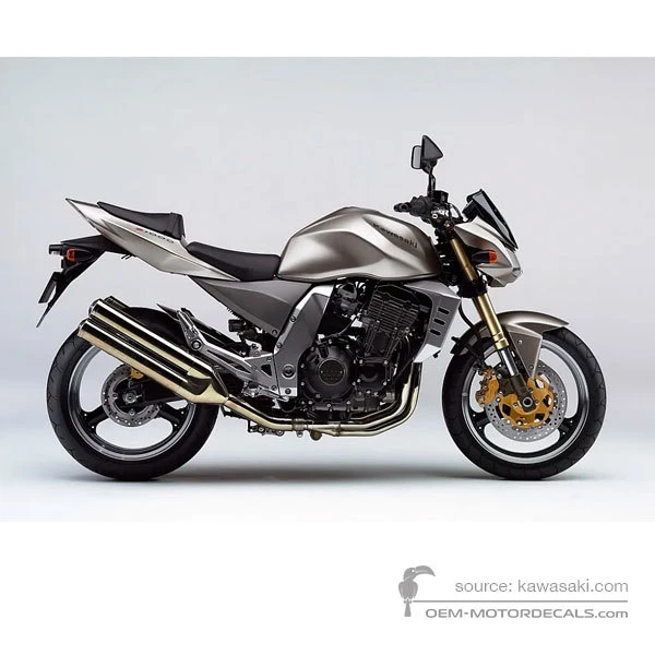Adesivi per Kawasaki Z1000 2006 - Titanio • Kawasaki Adesivi OEM