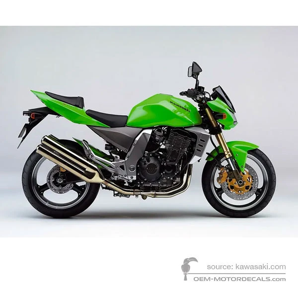 Decals for Kawasaki Z1000 2005 - Green • Kawasaki OEM Decals