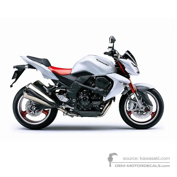 Decals for Kawasaki Z1000 2008 - White • Kawasaki OEM Decals