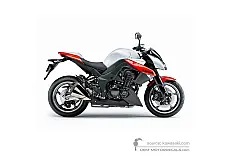 Decals for Kawasaki Z1000 2010 - White • Kawasaki OEM Decals