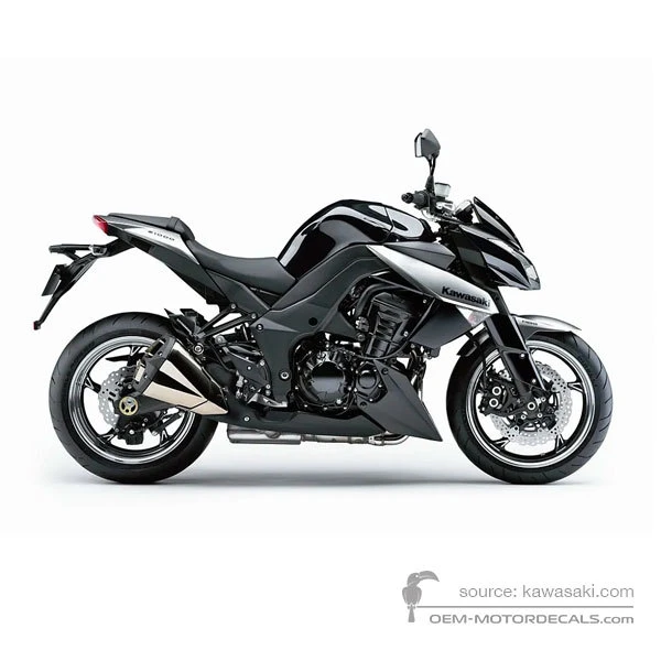 Aufkleber für Kawasaki Z1000 2010 - Schwarz • Kawasaki OEM-Aufkleber