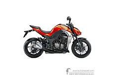 Decals for Kawasaki Z1000 2014 - Orange • Kawasaki OEM Decals
