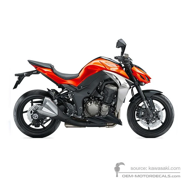 Aufkleber für Kawasaki Z1000 2014 - Orange • Kawasaki OEM-Aufkleber