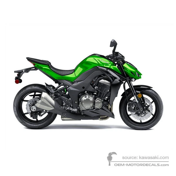 Stickers voor KAWASAKI Z1000 2015 - Groen • Kawasaki OEM Stickers
