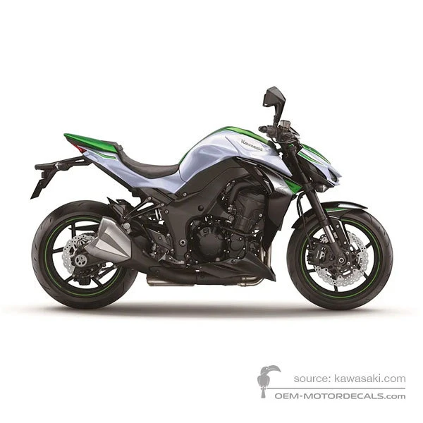 Adesivi per Kawasaki Z1000 2016 - Bianco • Kawasaki Adesivi OEM