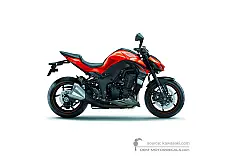 Autocollants pour Kawasaki Z1000 2017 - Orangé • Kawasaki Autocollants OEM
