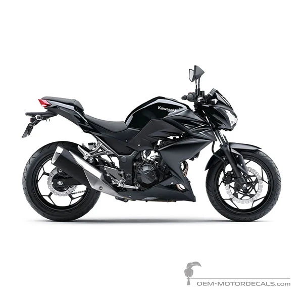 Aufkleber für Kawasaki Z300 2016 - Schwarz • Kawasaki OEM-Aufkleber