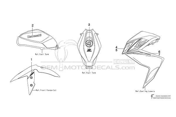 Kawasaki Z300 2016 - Czarny