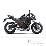 Kawasaki Z650 | ER650 2025 - Schwarz Rot