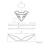 Kawasaki Z650 | ER650 2025 - Optionale Aufkleber