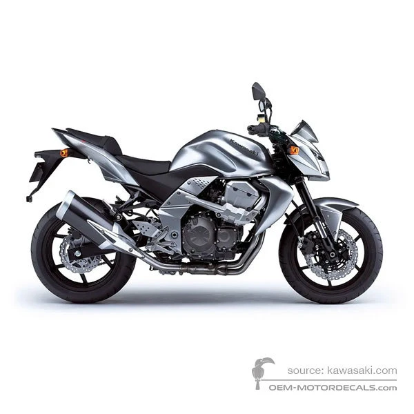 Autocollants pour Kawasaki Z750 2007 - Argent • Kawasaki Autocollants OEM