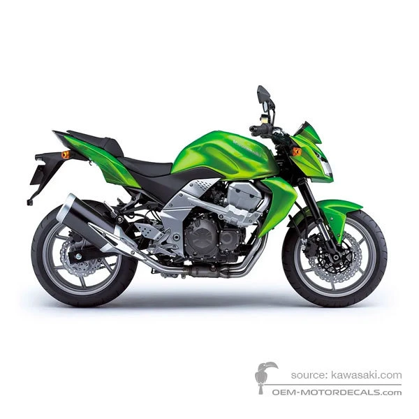 Adesivi per Kawasaki Z750 2007 - Verde • Kawasaki Adesivi OEM