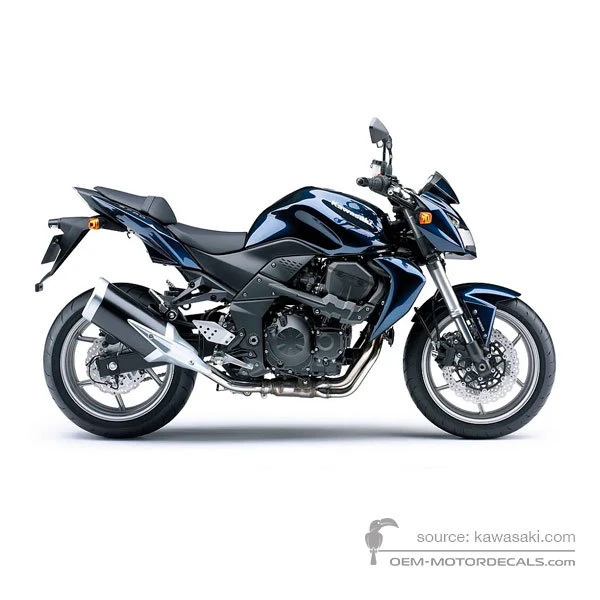 Stickers voor Kawasaki Z750 2008 - Blauw • Kawasaki OEM Stickers