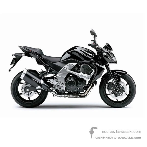 Naklejki do Kawasaki Z750 2009 - Czarny • Kawasaki Naklejki OEM