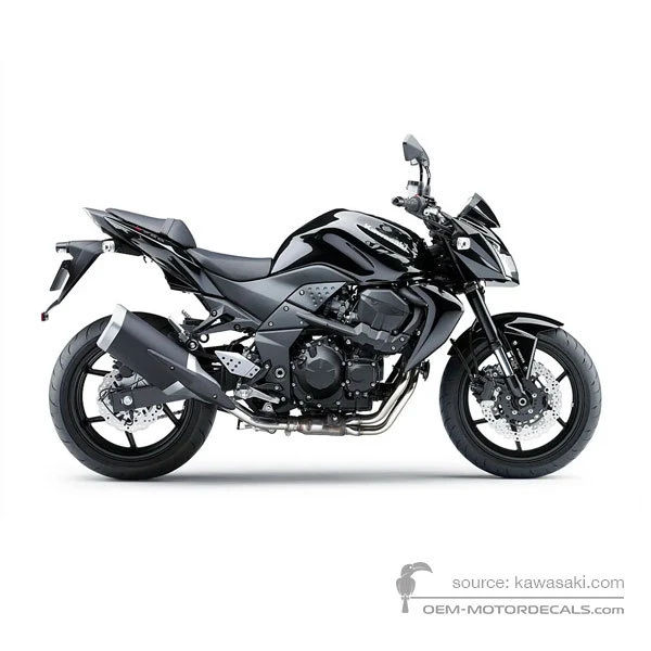 Decals for Kawasaki Z750 2010 - Black • Kawasaki OEM Decals