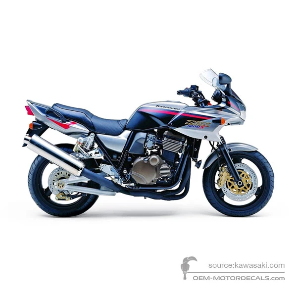 Aufkleber für Kawasaki ZRX1200S 2001 - Silber • Kawasaki OEM-Aufkleber