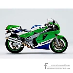 Kawasaki ZXR750  | ZX750 1989 - Verde