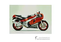 Pegatinas para Kawasaki ZXR750  | ZX750 1989 - Rojo • Kawasaki Pegatinas OEM