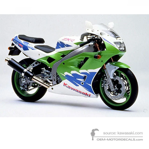 Stickers voor Kawasaki ZXR400 1994 - Groen • Kawasaki OEM Stickers